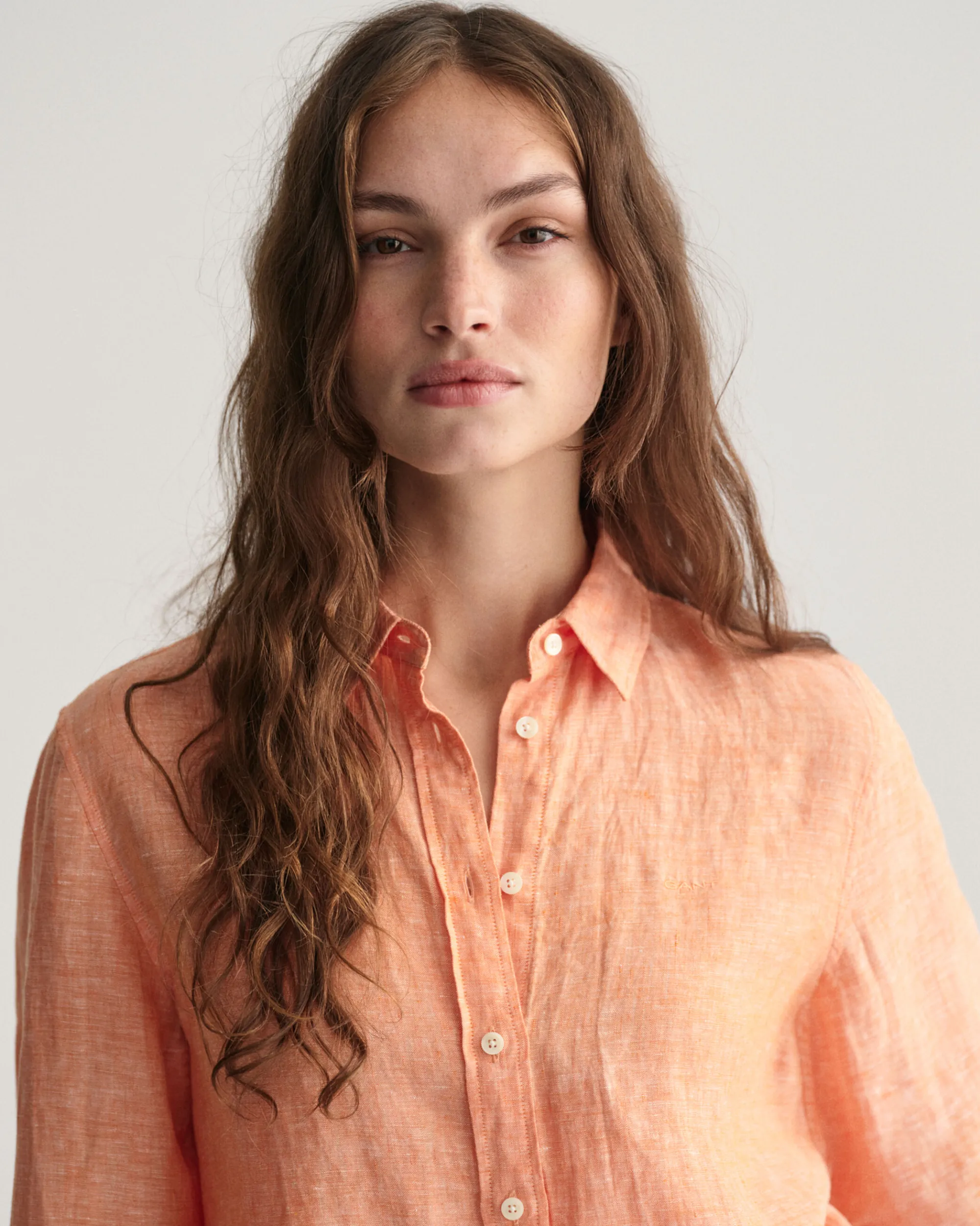 Regular Fit Linen Chambray Shirt