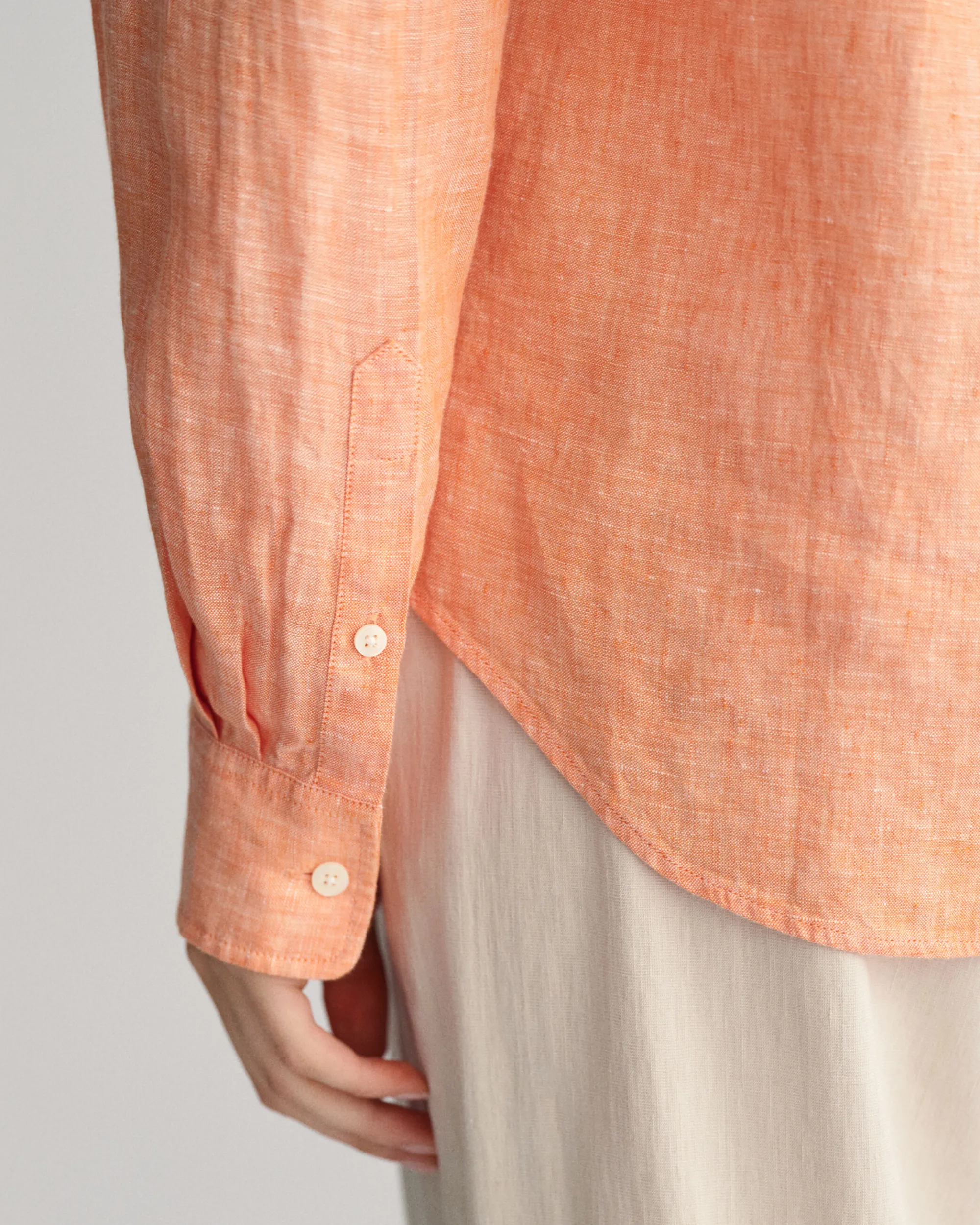 Regular Fit Linen Chambray Shirt