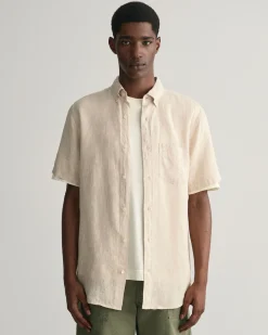 Regular Fit Linen Short Sleeve Shirt