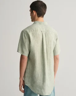 Regular Fit Linen Short Sleeve Shirt