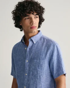 Regular Fit Linen Short Sleeve Shirt
