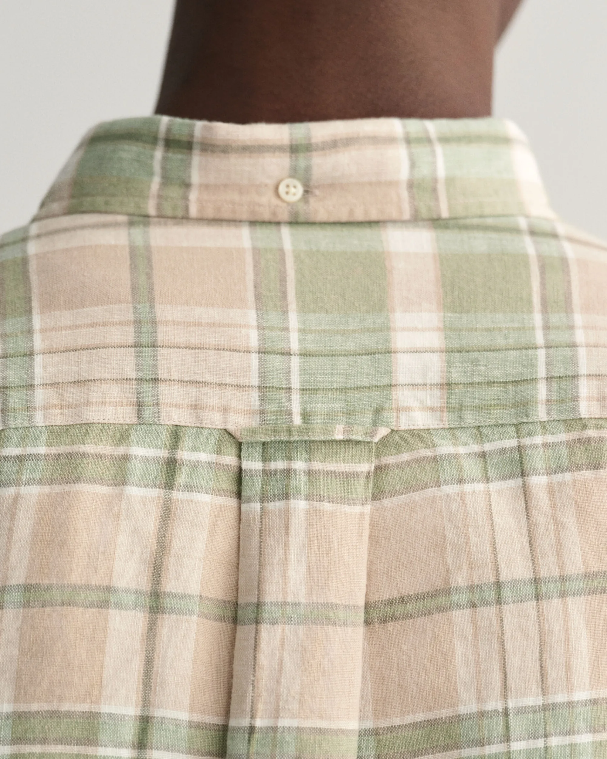Regular Fit Madras Linen Shirt