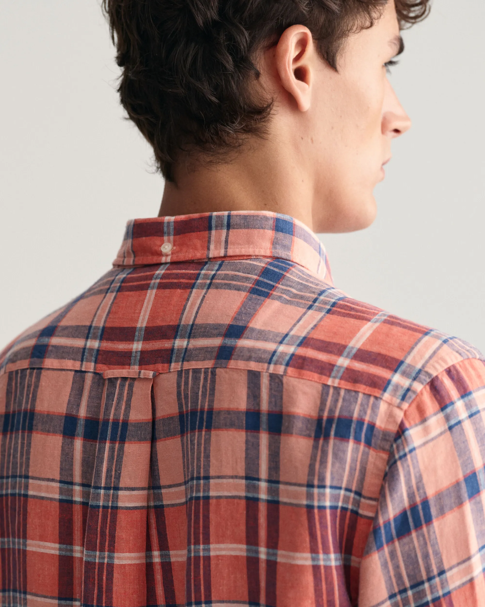 Regular Fit Madras Linen Shirt