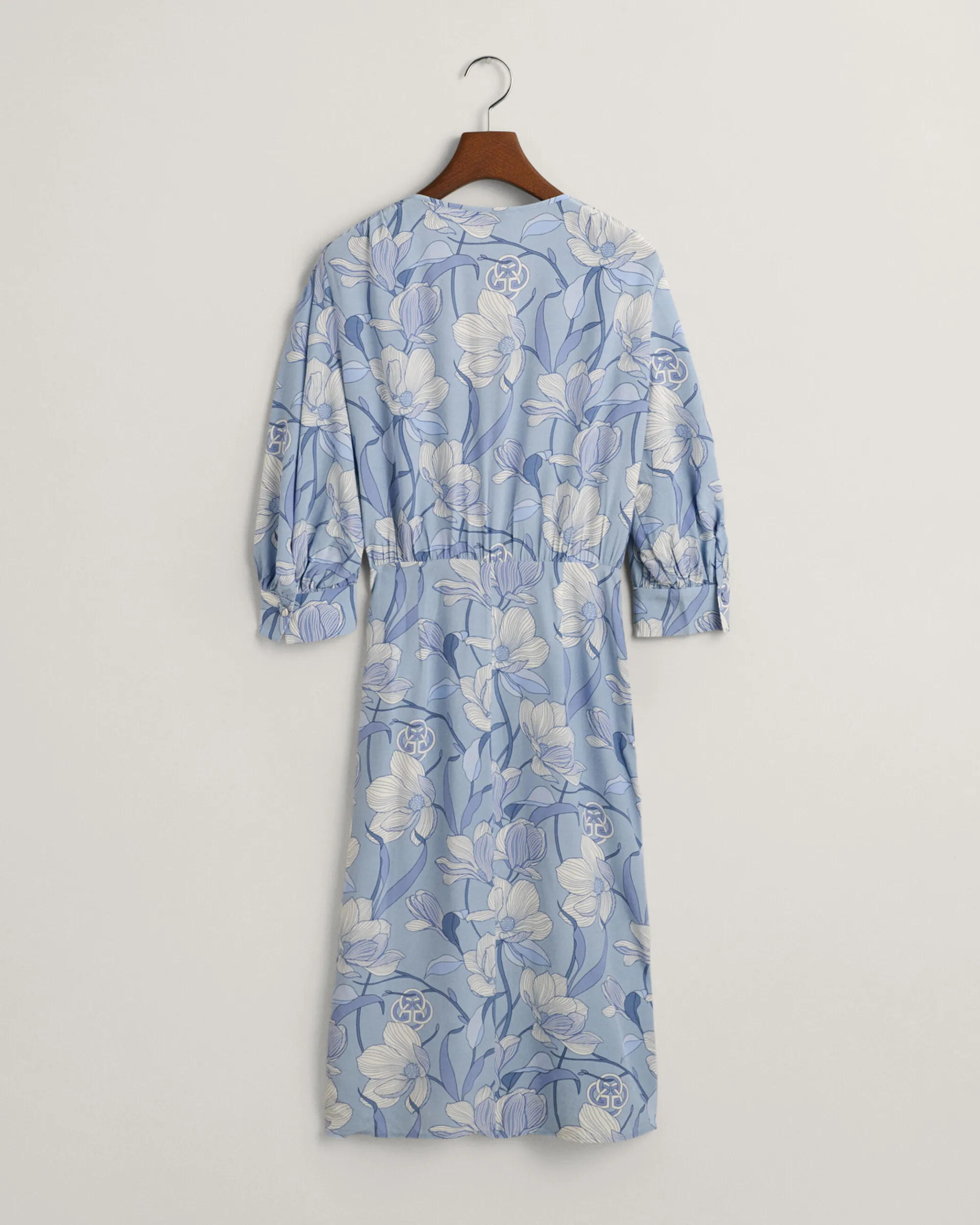 Regular Fit Magnolia Print Wrap Dress