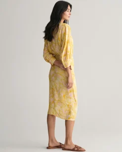 Regular Fit Magnolia Print Wrap Dress