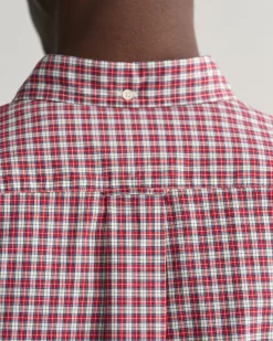 Regular Fit Micro Checked Poplin Shirt