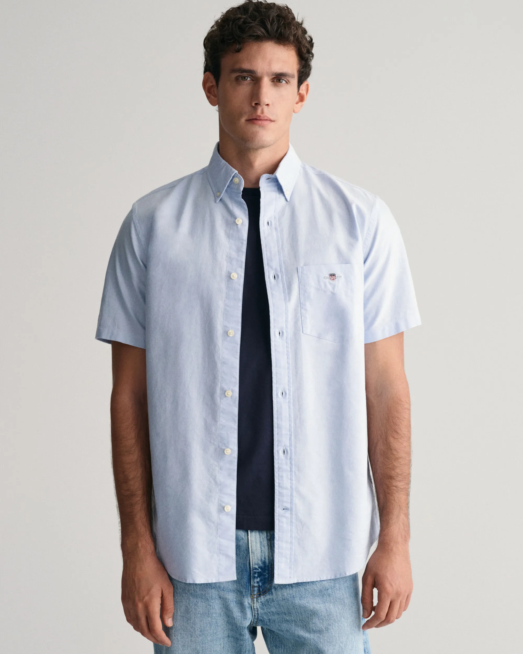 Regular Fit Oxford Short Sleeve Shirt