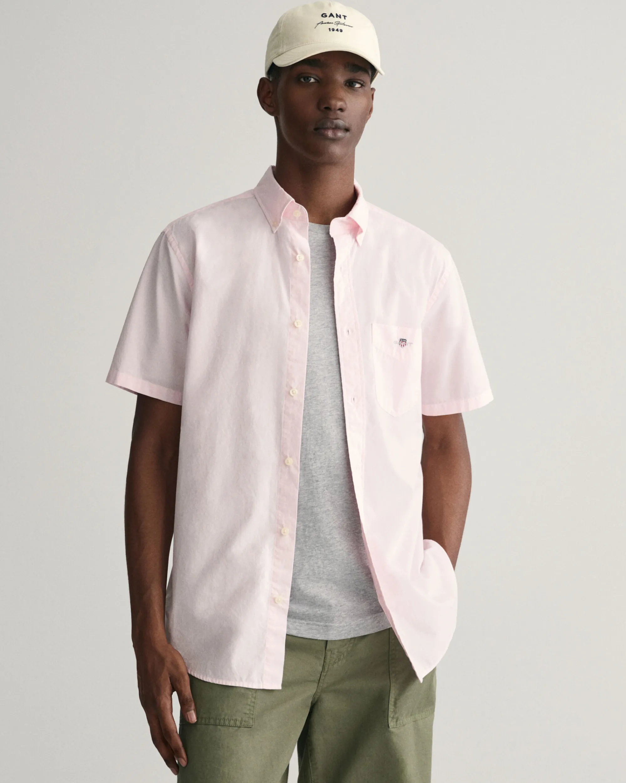 Regular Fit Poplin Short Sleeve Shirt