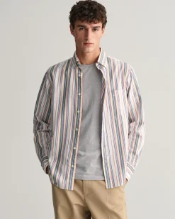 Regular Fit Striped Archive Oxford Shirt