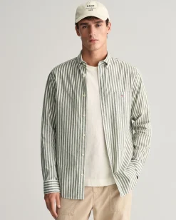 Regular Fit Striped Cotton Linen Shirt