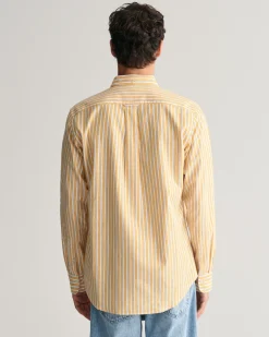 Regular Fit Striped Cotton Linen Shirt