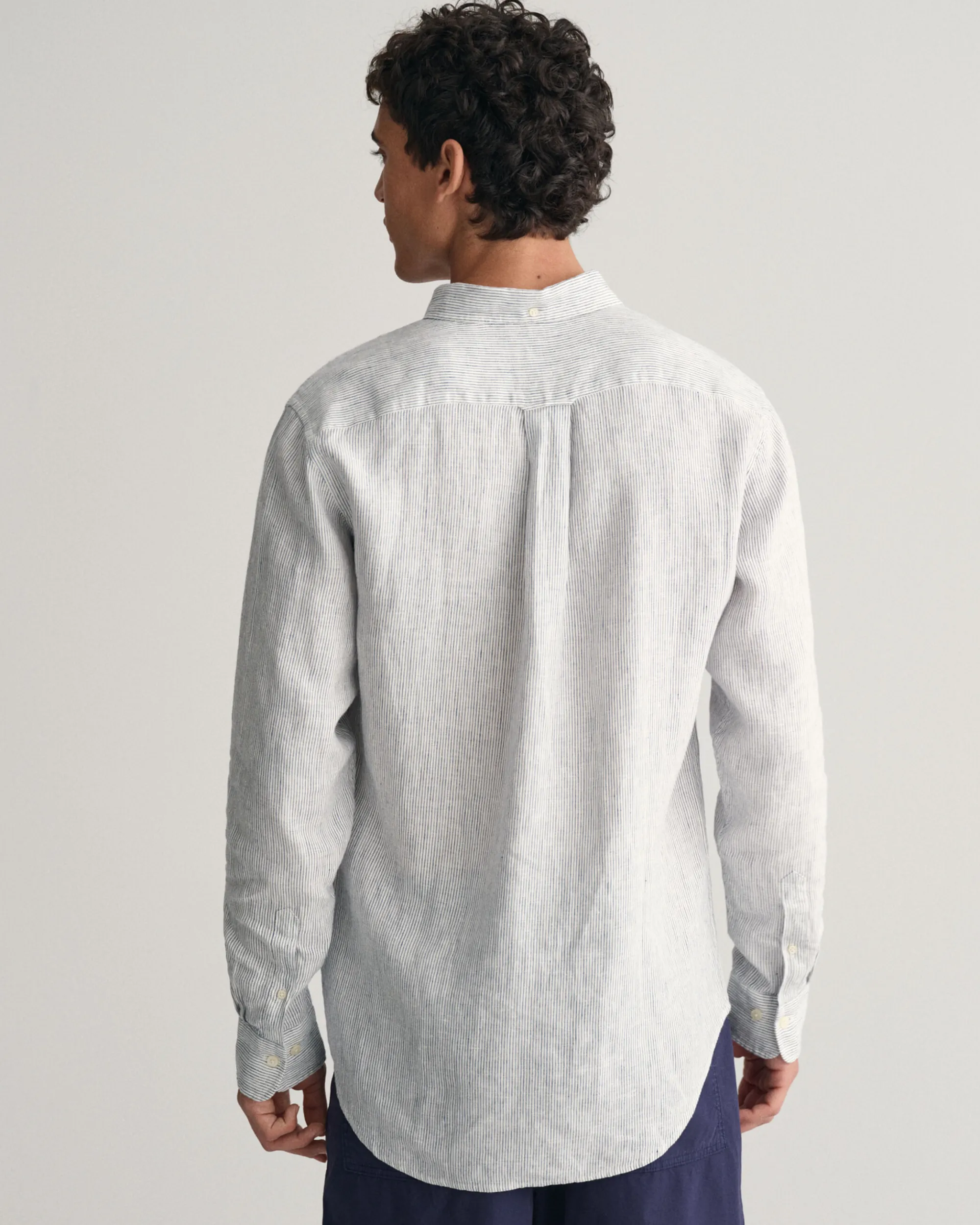 Regular Fit Striped Linen Shirt