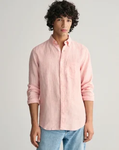 Regular Fit Striped Linen Shirt