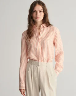 Regular Fit Striped Linen Shirt