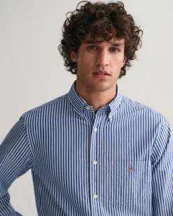 Regular Fit Striped Poplin Shirt