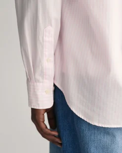 Regular Fit Striped Poplin Shirt