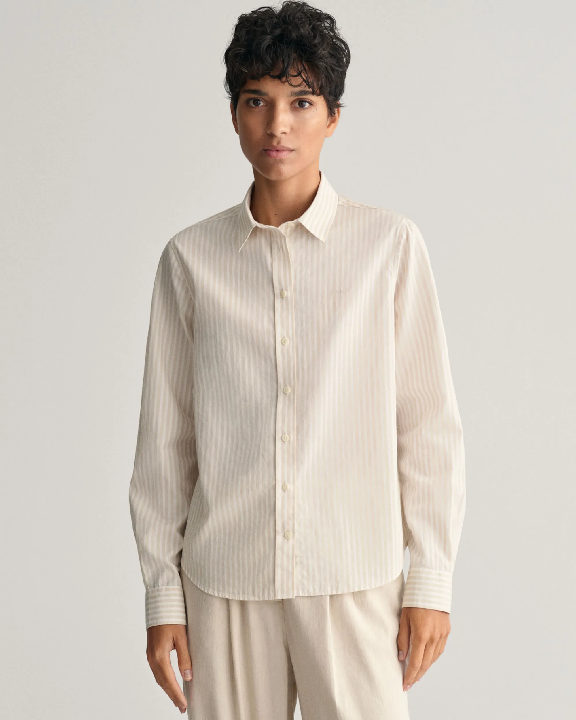 Regular Fit Striped Poplin Shirt