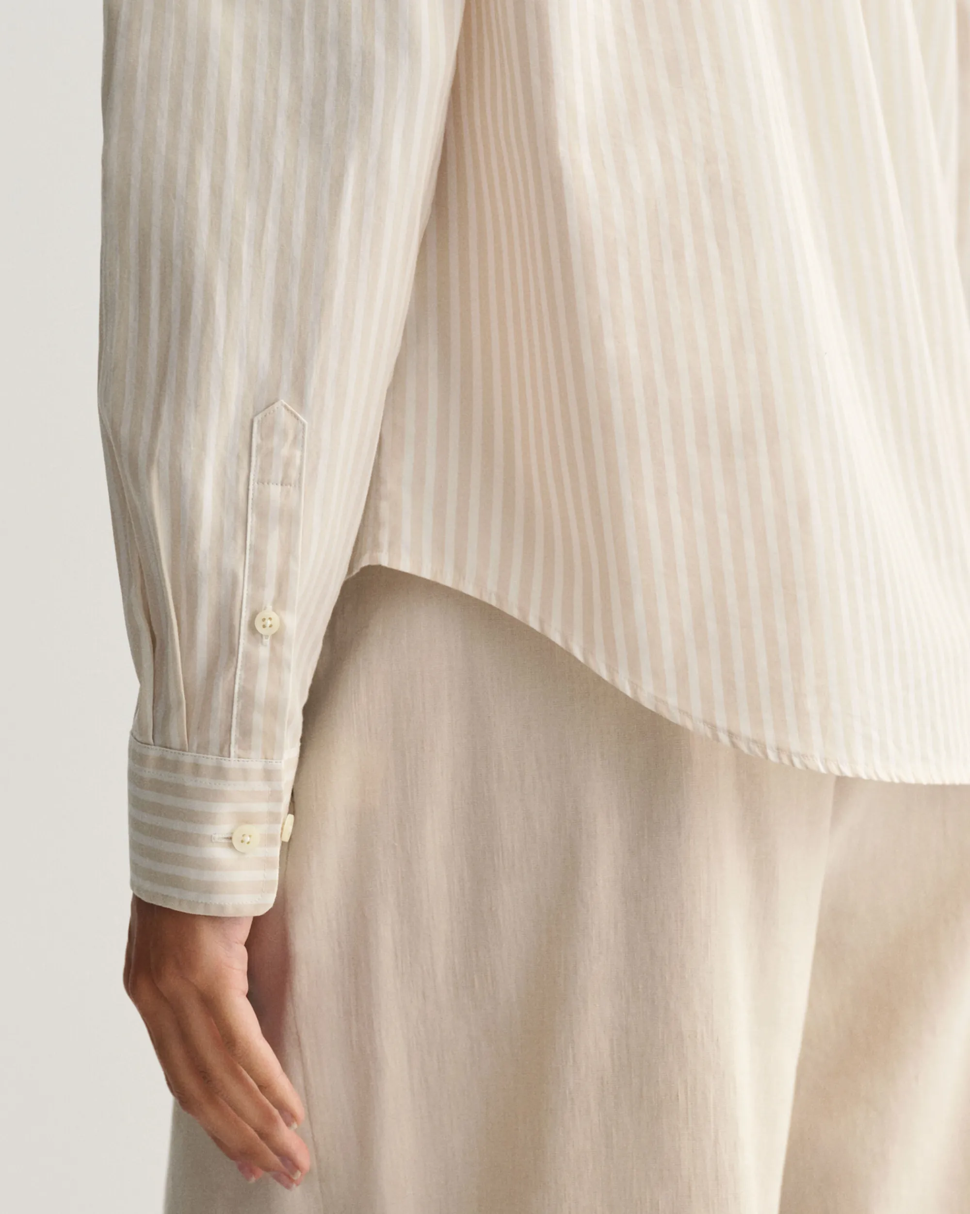 Regular Fit Striped Poplin Shirt