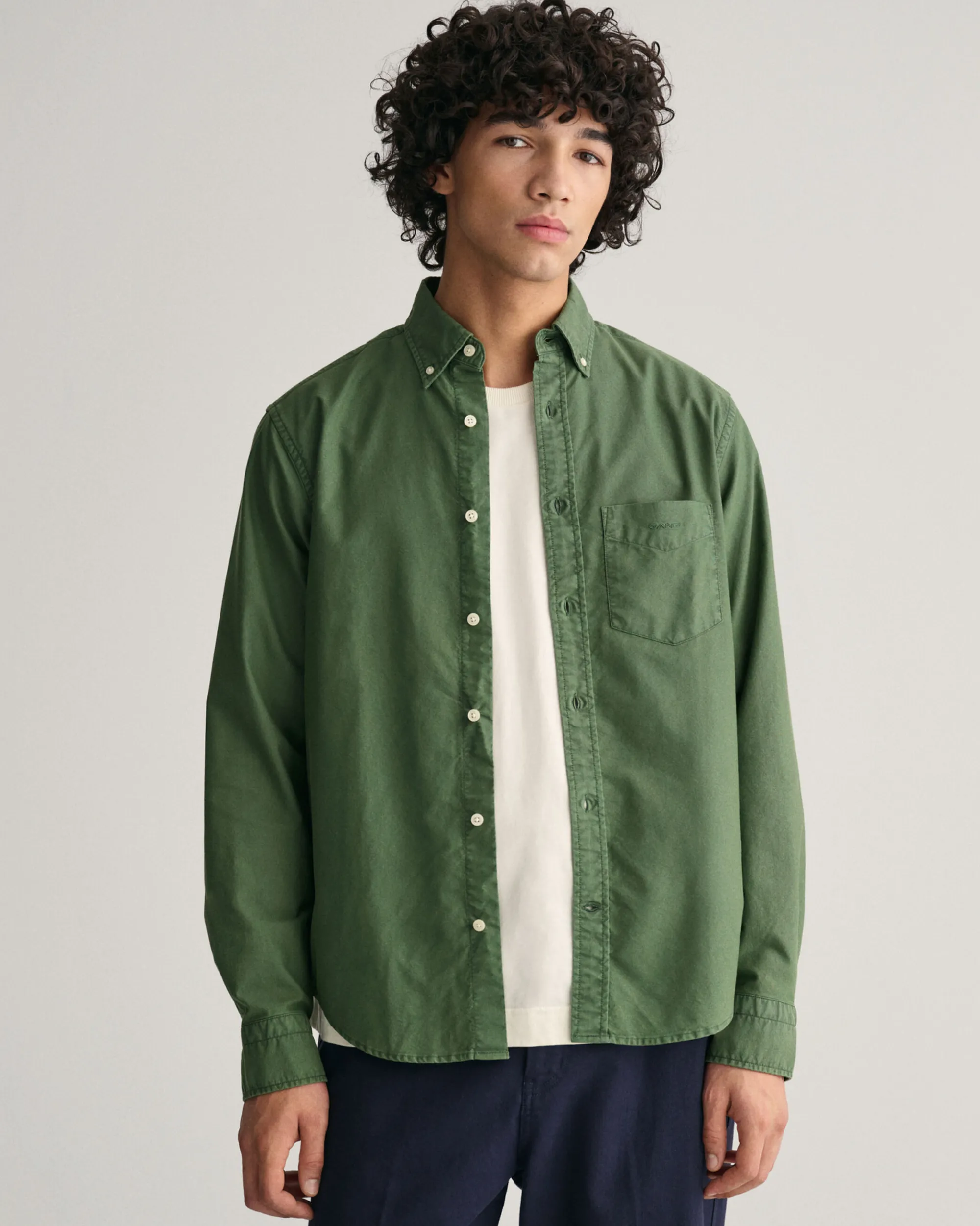 Regular Fit Sunfaded Archive Oxford Shirt