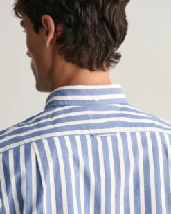 Regular Fit Wide Striped Poplin Shirt