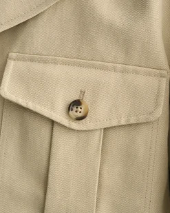 Relaxed Fit Cotton Linen Suit Jacket