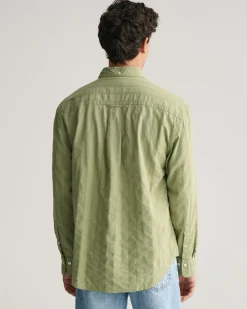Relaxed Fit Dobby Striped Shirt