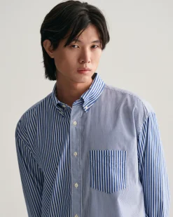 Relaxed Fit Dragon Crest Poplin Shirt