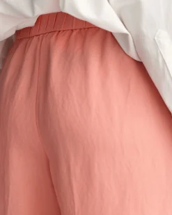 Relaxed Fit Linen Blend Pull-On Pants