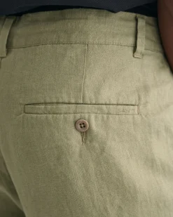 Relaxed Fit Linen Drawstring Pants