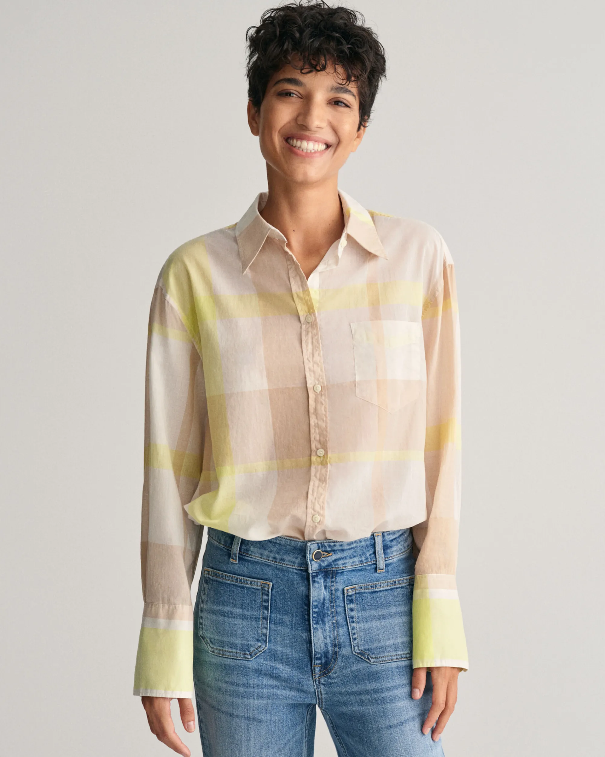Relaxed Fit Madras Check Shirt