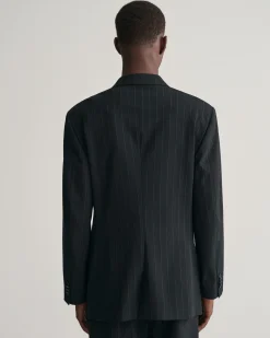 Relaxed Fit Pinstripe Suit Blazer