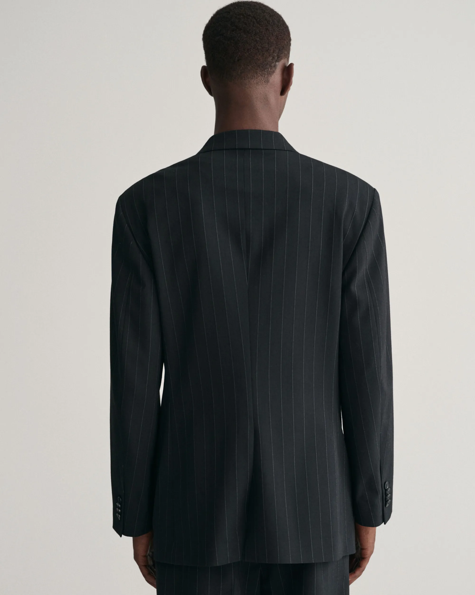 Relaxed Fit Pinstripe Suit Blazer