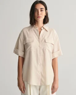 Relaxed Fit Pocket Detail Short Sleeve Shirt