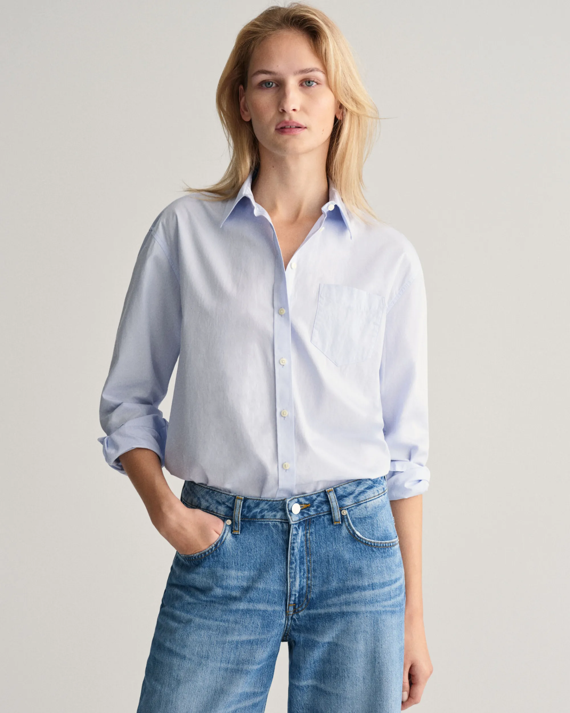Relaxed Fit Poplin Shirt