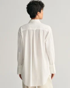 Relaxed Fit Seersucker Striped Shirt