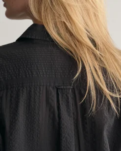 Relaxed Fit Seersucker Striped Shirt