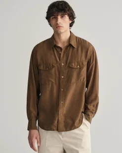 Relaxed Fit Silk Shirt