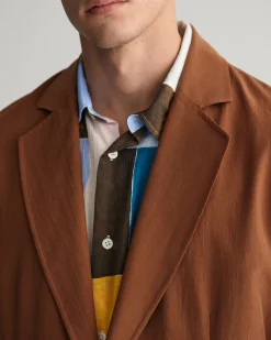 Relaxed Fit Silk Suit Blazer