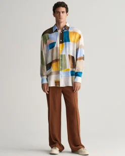 Relaxed Fit Silk Suit Pants