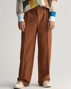 Relaxed Fit Silk Suit Pants