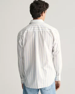 Relaxed Fit Striped Heritage Poplin Shirt