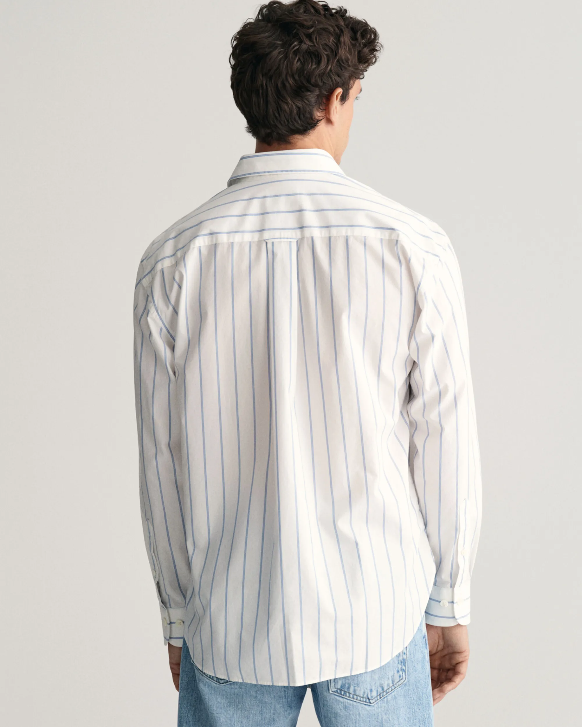 Relaxed Fit Striped Heritage Poplin Shirt