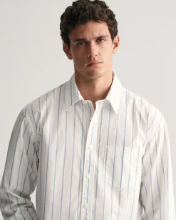 Relaxed Fit Striped Heritage Poplin Shirt