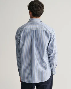 Relaxed Fit Striped Heritage Poplin Shirt