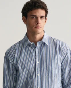Relaxed Fit Striped Heritage Poplin Shirt