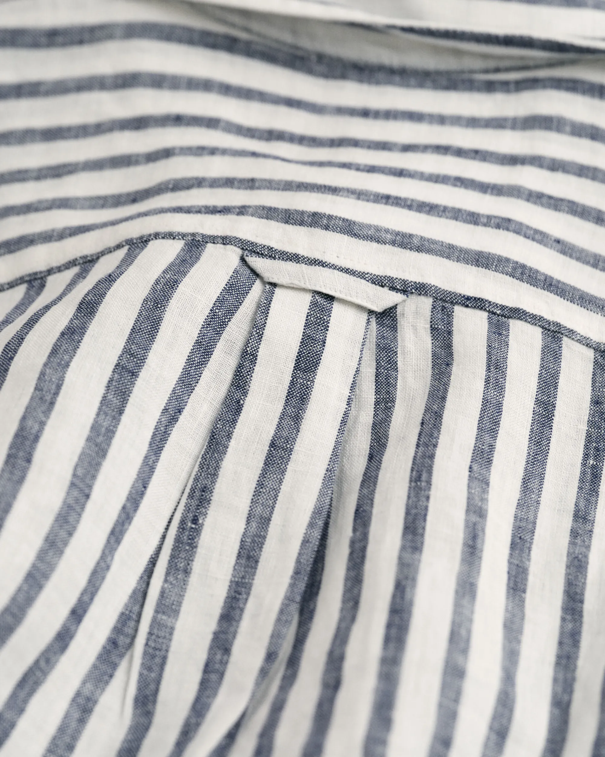 Relaxed Fit Striped Linen Shirt