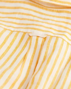 Relaxed Fit Striped Linen Shirt
