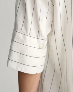 Relaxed Fit Striped Luxury Oxford Short Sleeve Shirt