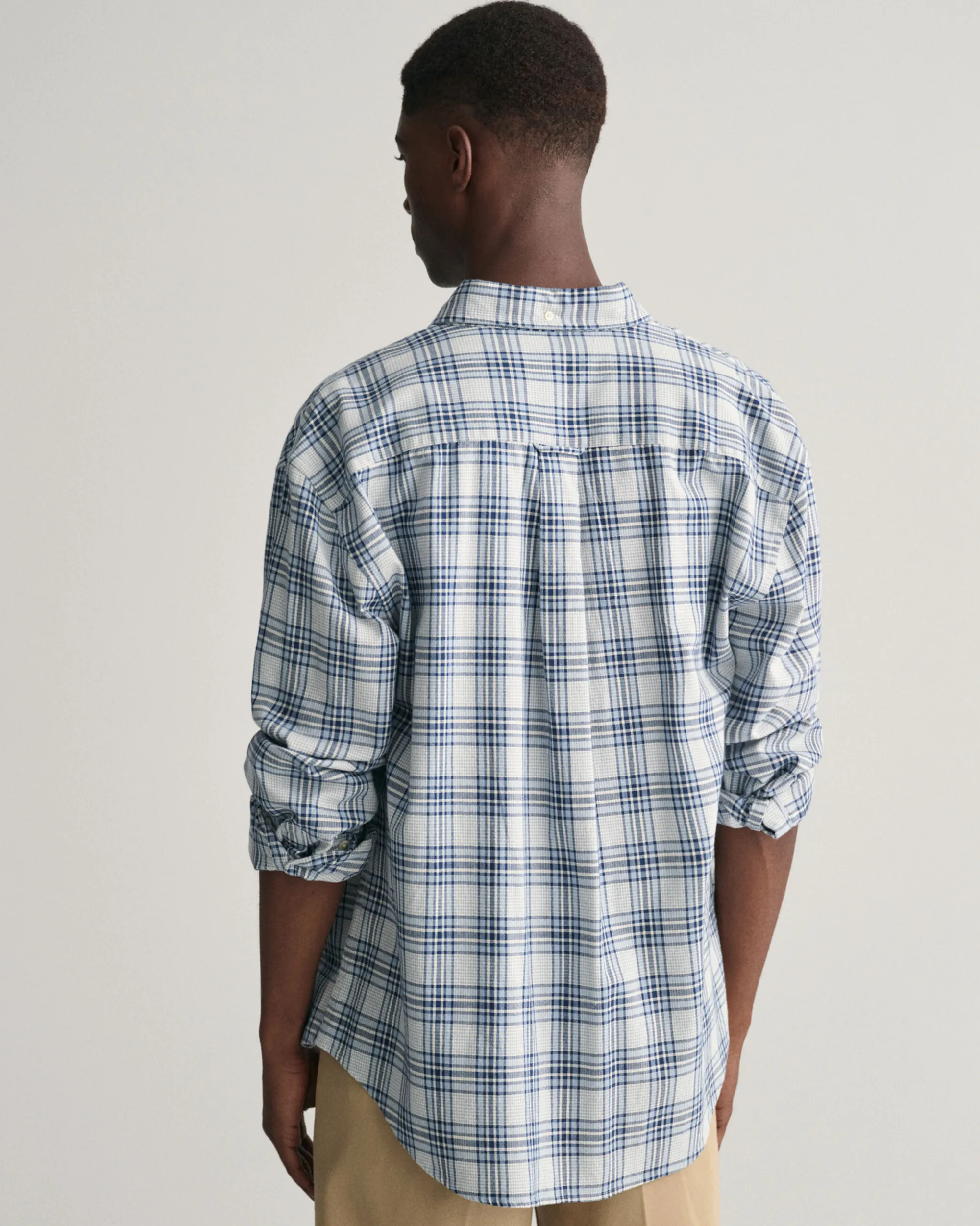 Relaxed Fit Textured Checked Shirt