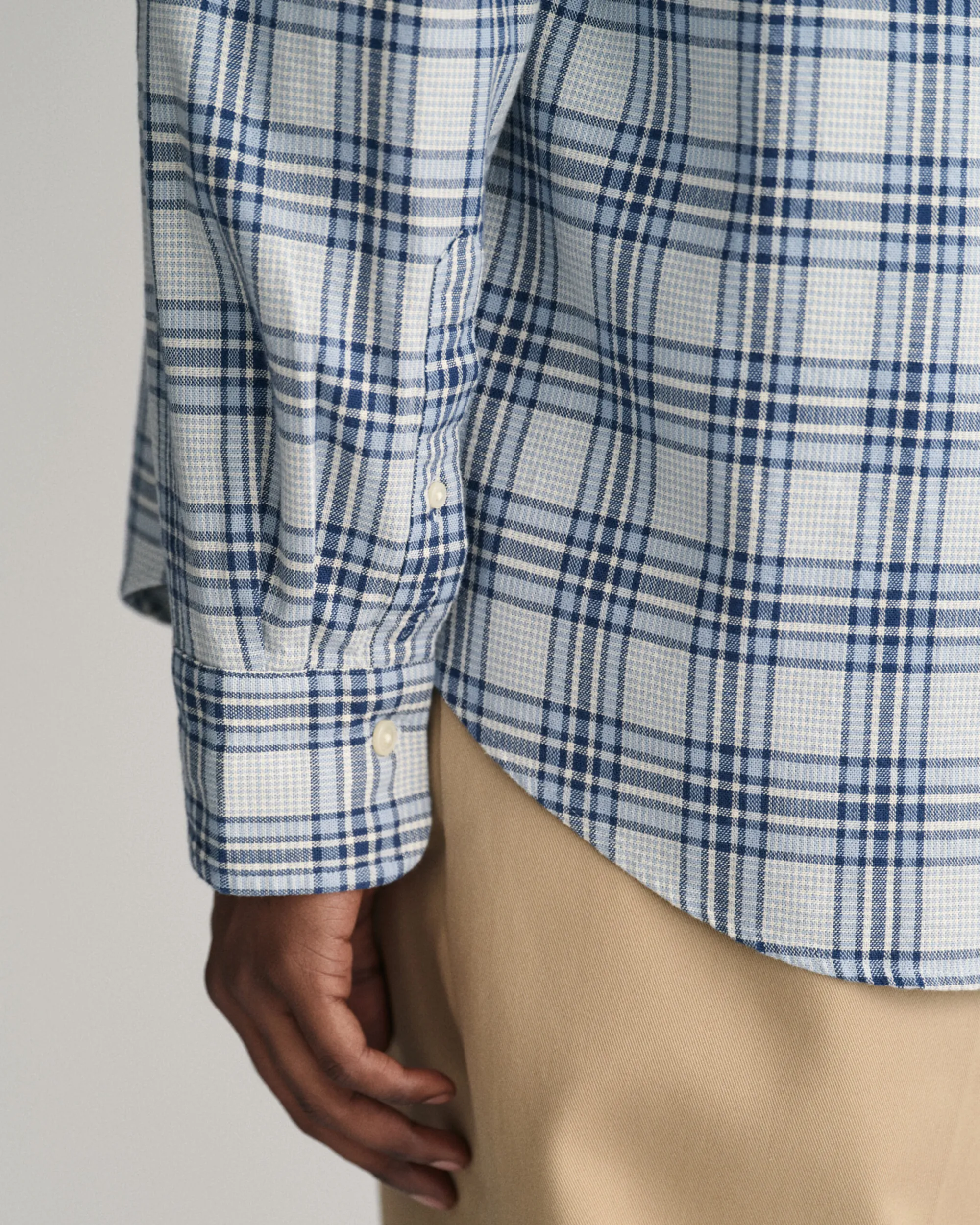 Relaxed Fit Textured Checked Shirt
